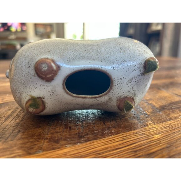 Vintage Pottery Stoneware Sheep Figurine Decorative Collectible - Picture 7 of 9